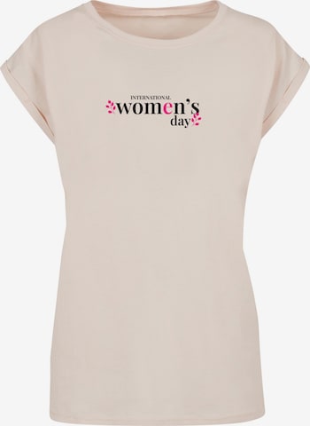 Maglietta 'WD - International Women's Day 5' di Merchcode in beige: frontale