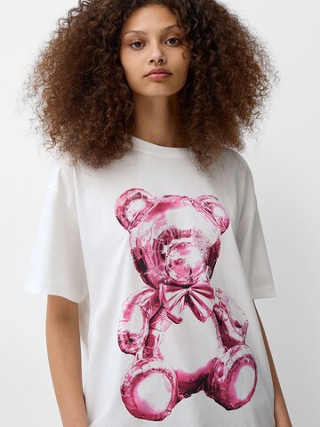 Bershka Shirt in Wit
