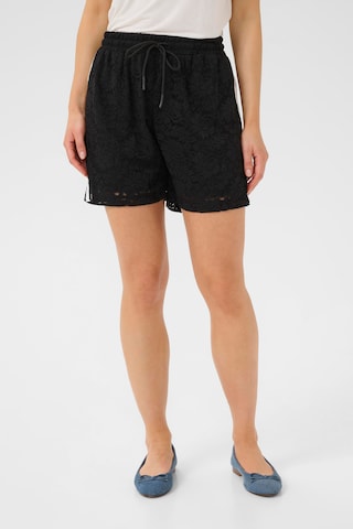 CULTURE Regular Pants 'CUkala' in Black: front