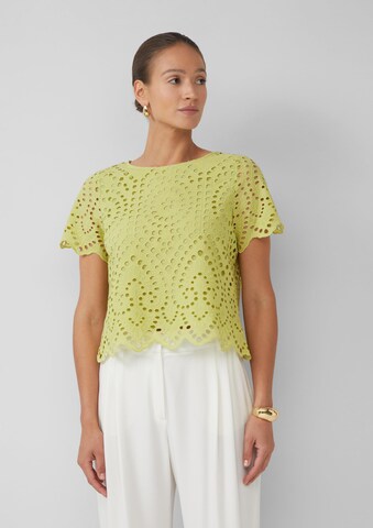 s.Oliver BLACK LABEL Bluse in Grün: Vorderseite
