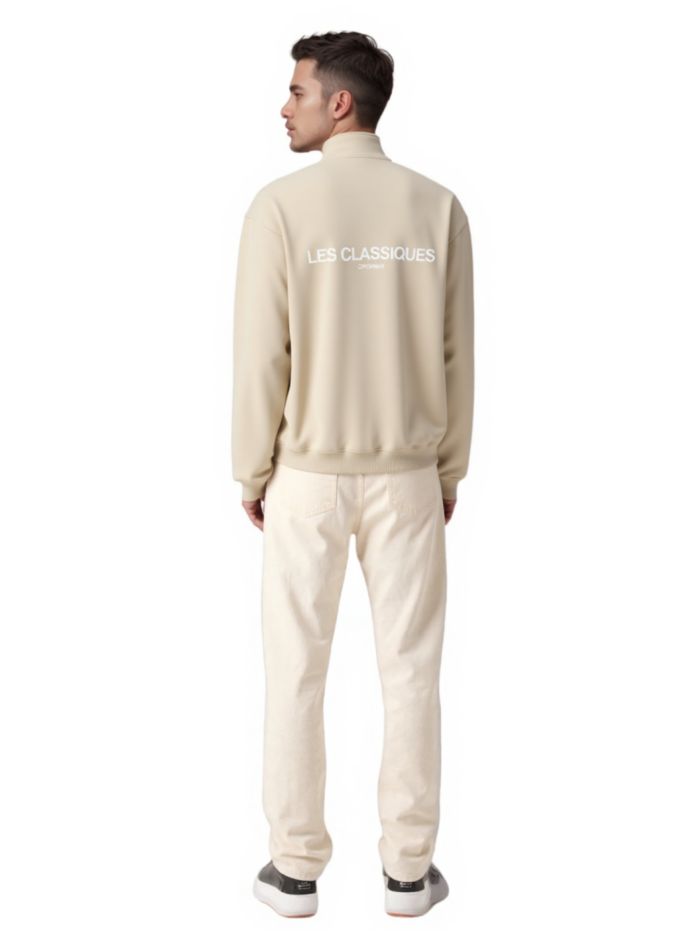 Only & Sons Sweatshirt 'LES CLASSIQUES' in Beige