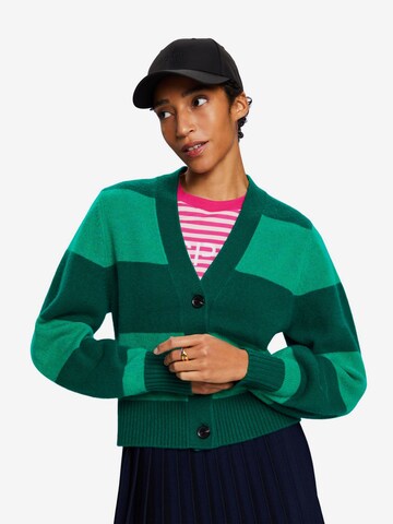 Cardigan ESPRIT en vert