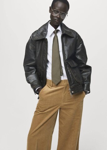 MANGO Wide Leg Hose 'Maco' in Braun