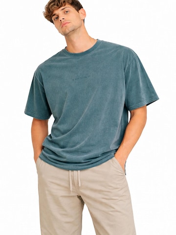 A Question Of (AQO) Shirt 'Ozzy Tee Acid' in Blue: front