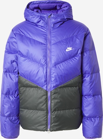 Nike Sportswear Winterjas 'WINDRUNNER' in Zwart: voorkant