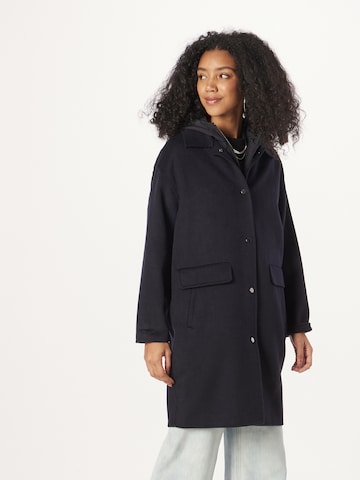 Maison 123 Between-seasons coat 'RAPHAEL' in Blue: front