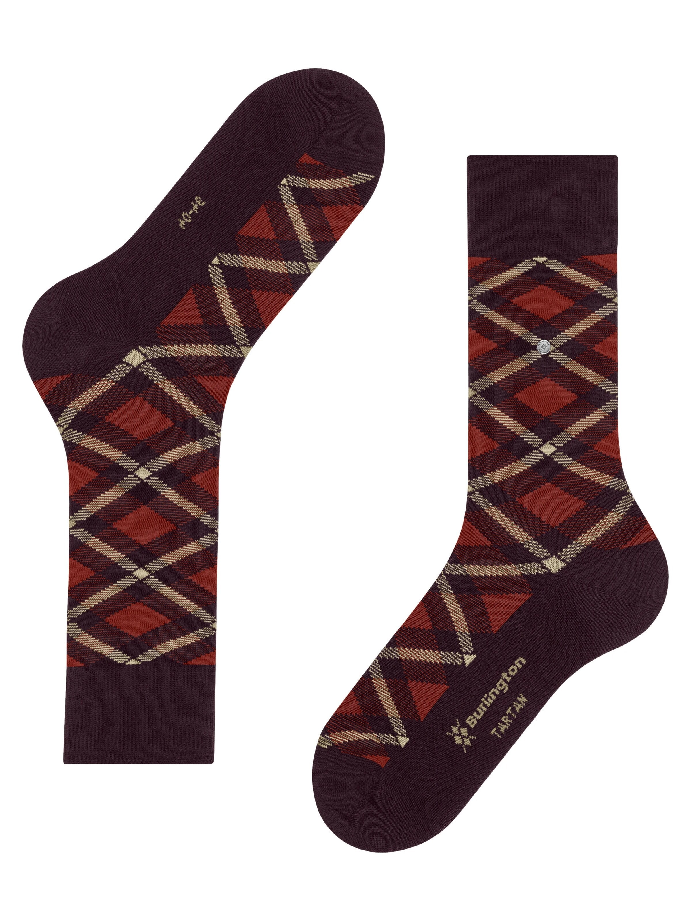 BURLINGTON Socks 'Tartan' in Pink