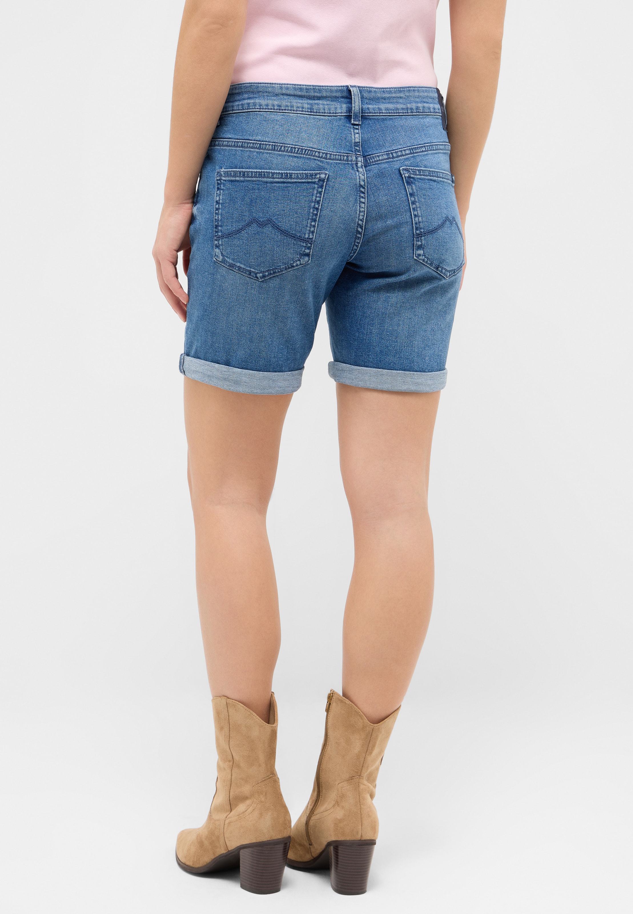 MUSTANG Regular Jeans 'Bermuda ' in Blue