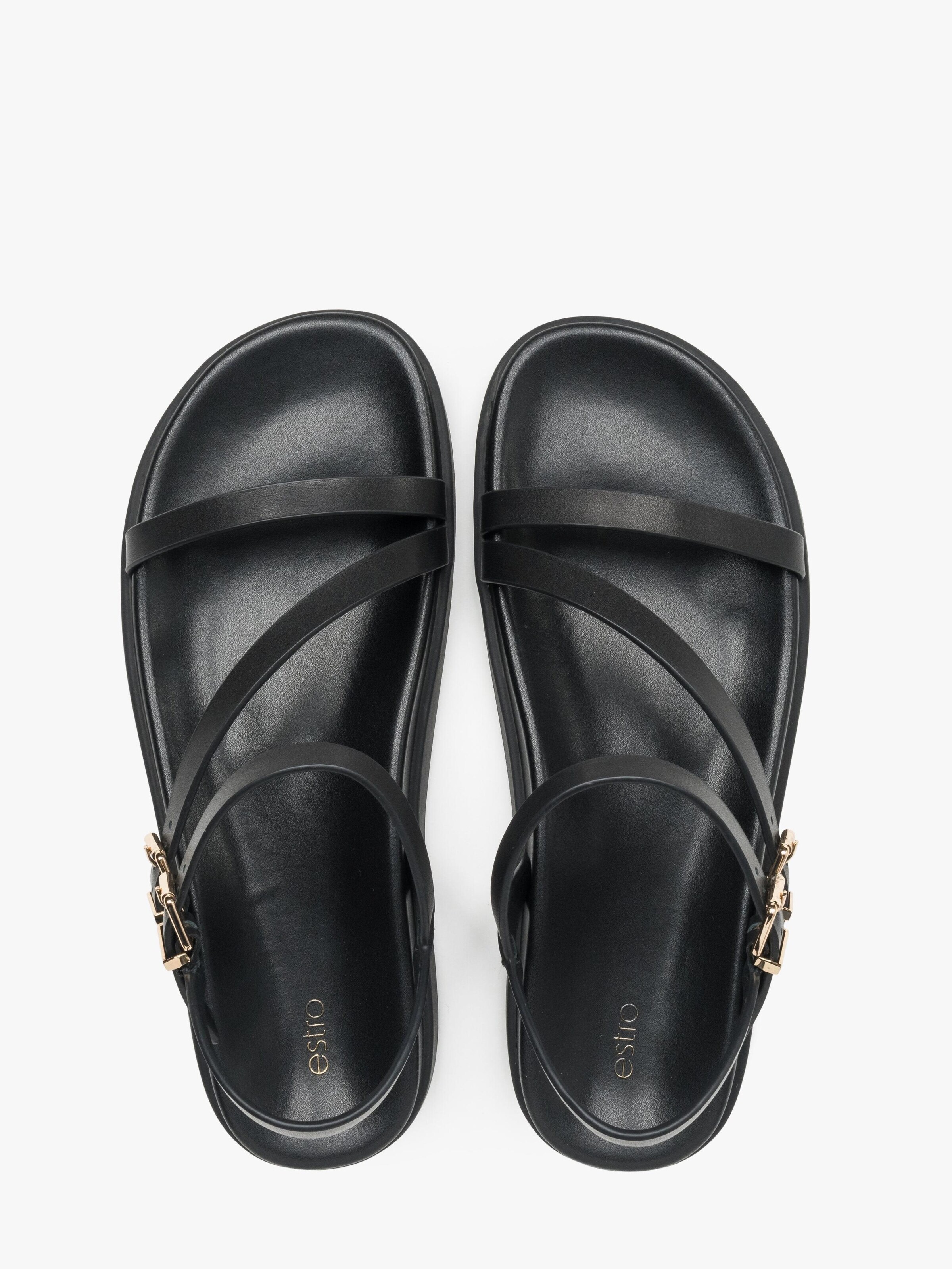 Estro Sandals '917-12-1' in Black