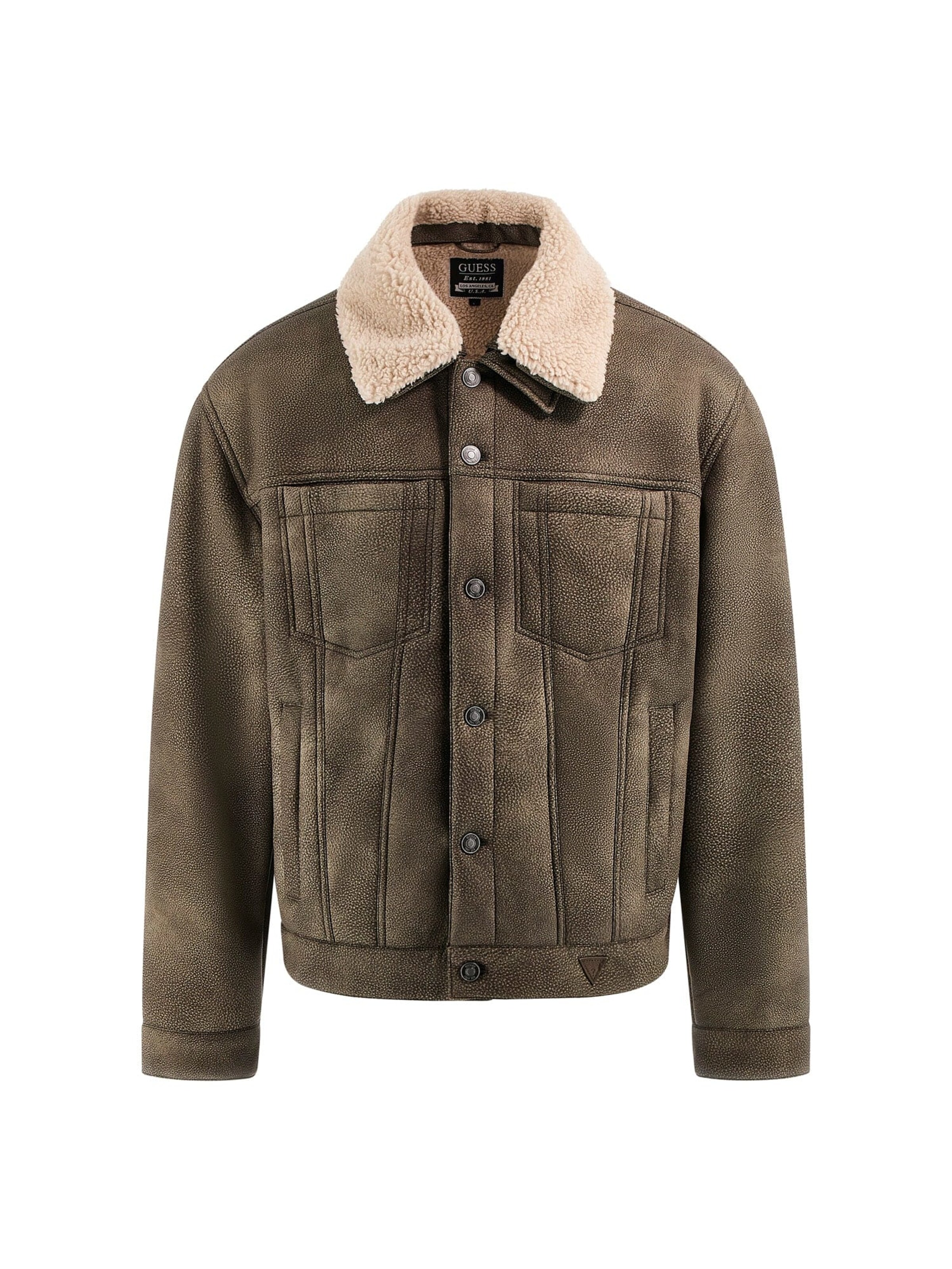 GUESS Between-Season Jacket in Brown: front