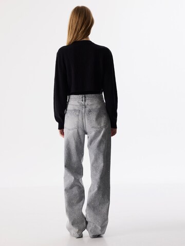 Wide Leg Jean Twist en gris