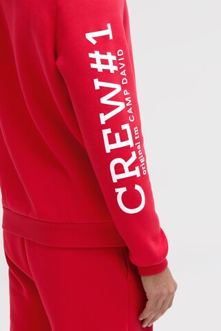 CAMP DAVID Sweatshirt in Red