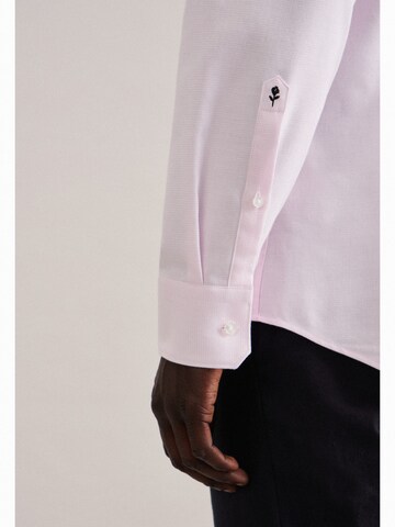SEIDENSTICKER Slim fit Zakelijk overhemd 'Shaped' in Roze