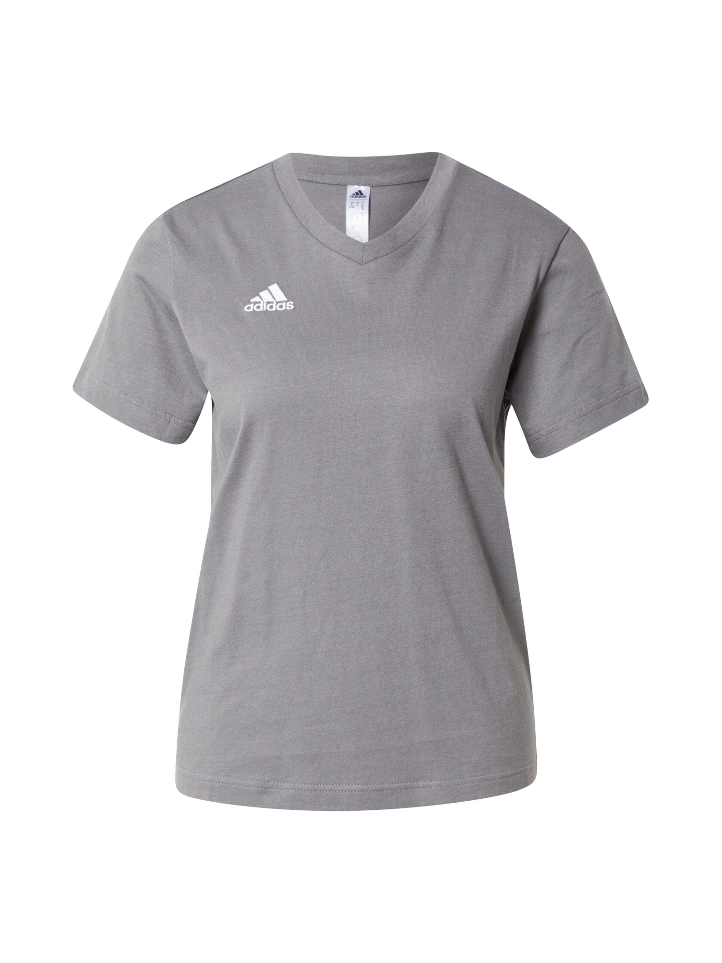 Tricou funcțional 'Entrada 22' de la ADIDAS PERFORMANCE pe gri: față