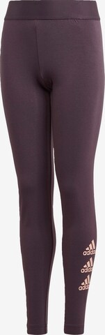 ADIDAS PERFORMANCE Skinny Sporthose in Lila