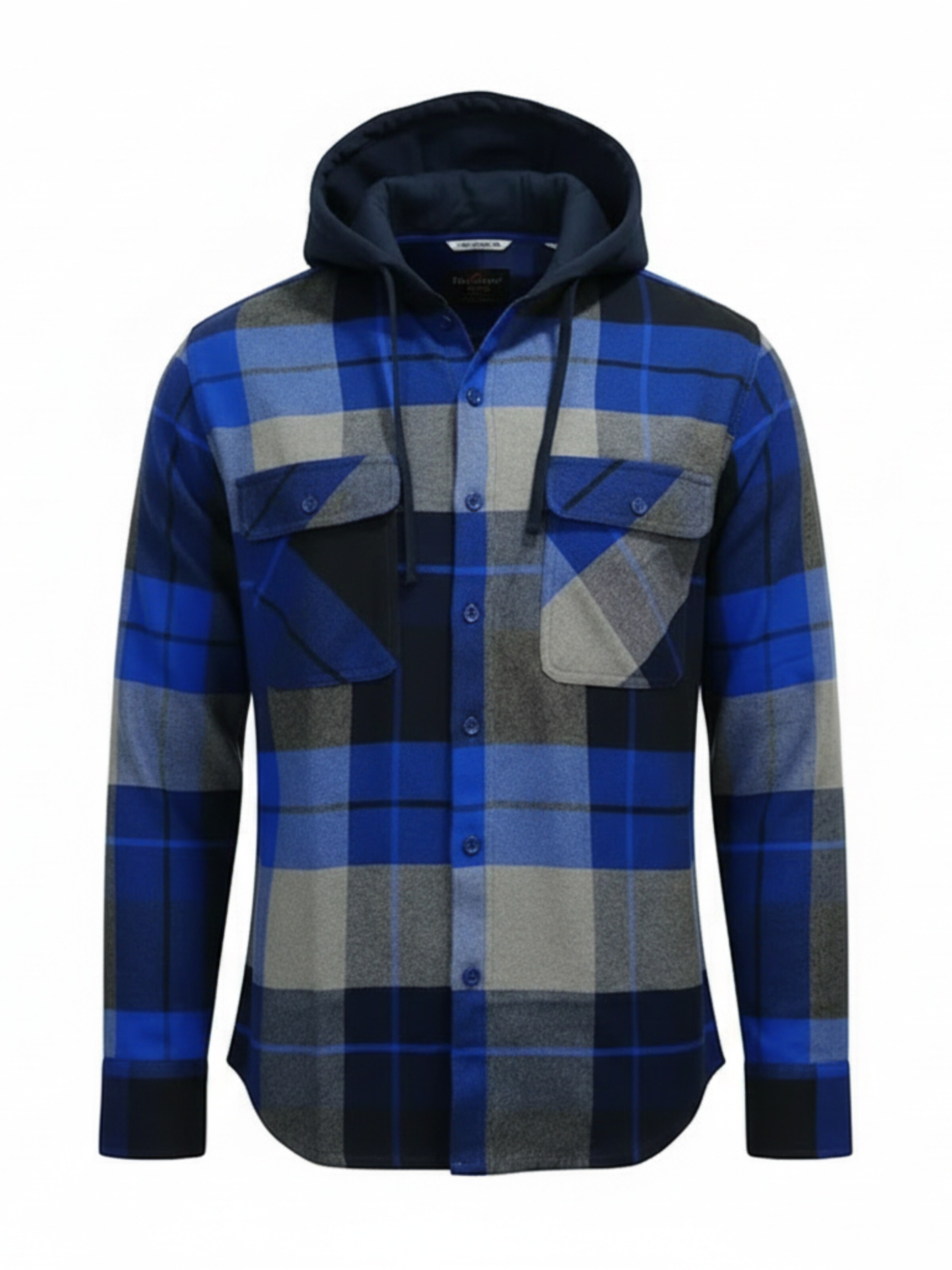 Radwa Regular fit Button Up Shirt in Blue: front