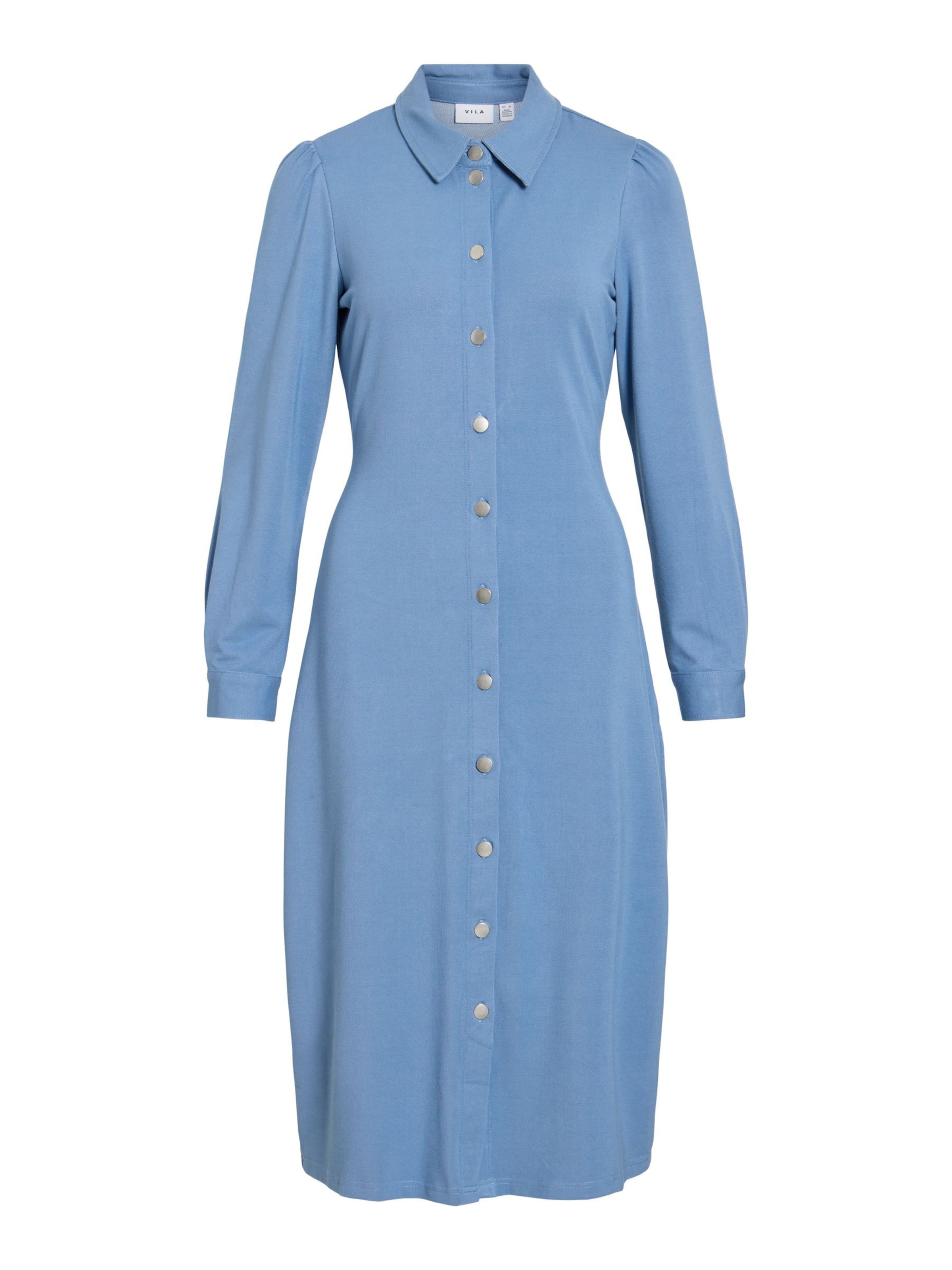 Robe-chemise 'VICHANIA' VILA en bleu : devant