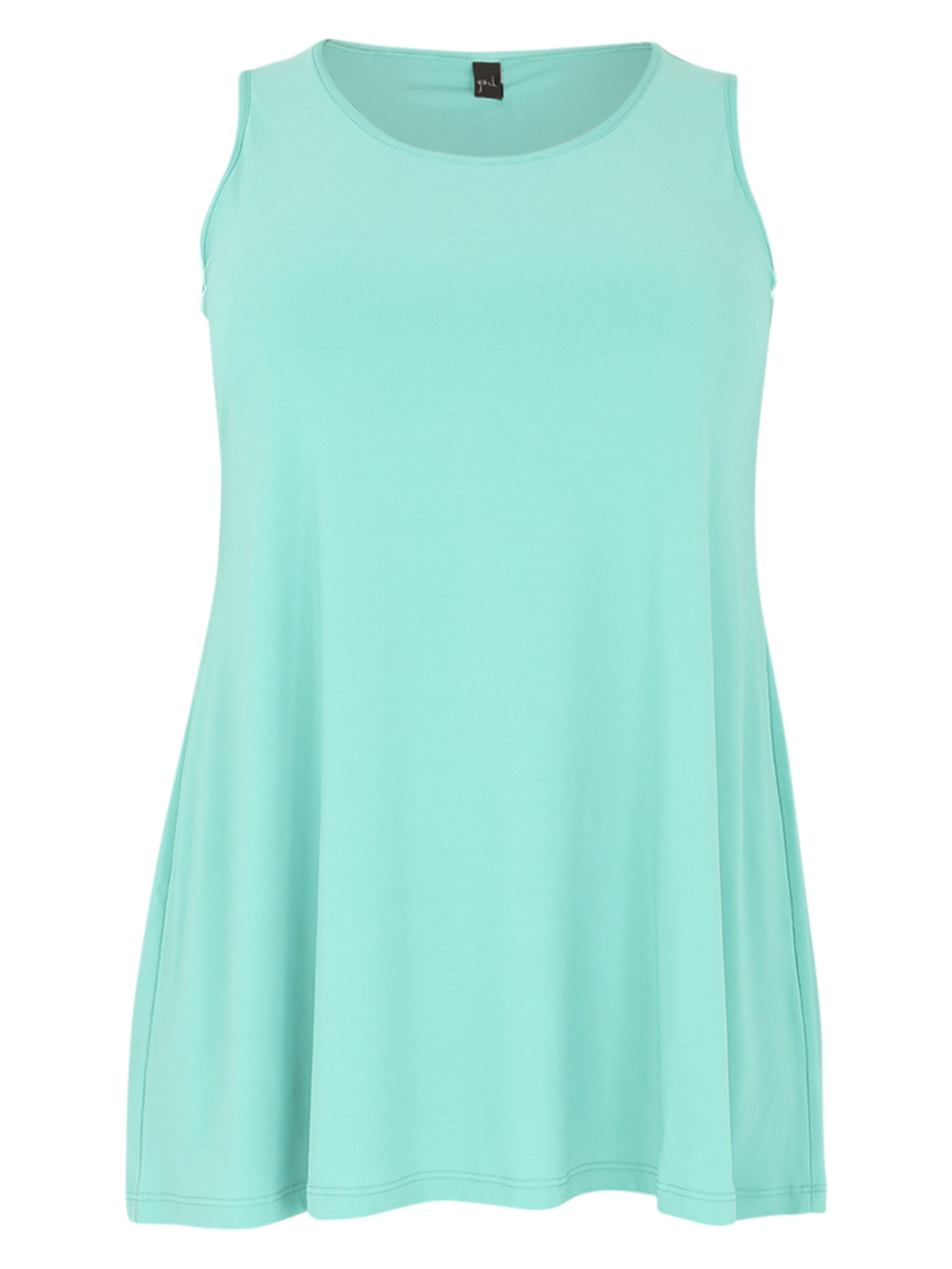 YOEK Top 'Dolce' in Blauw: voorkant