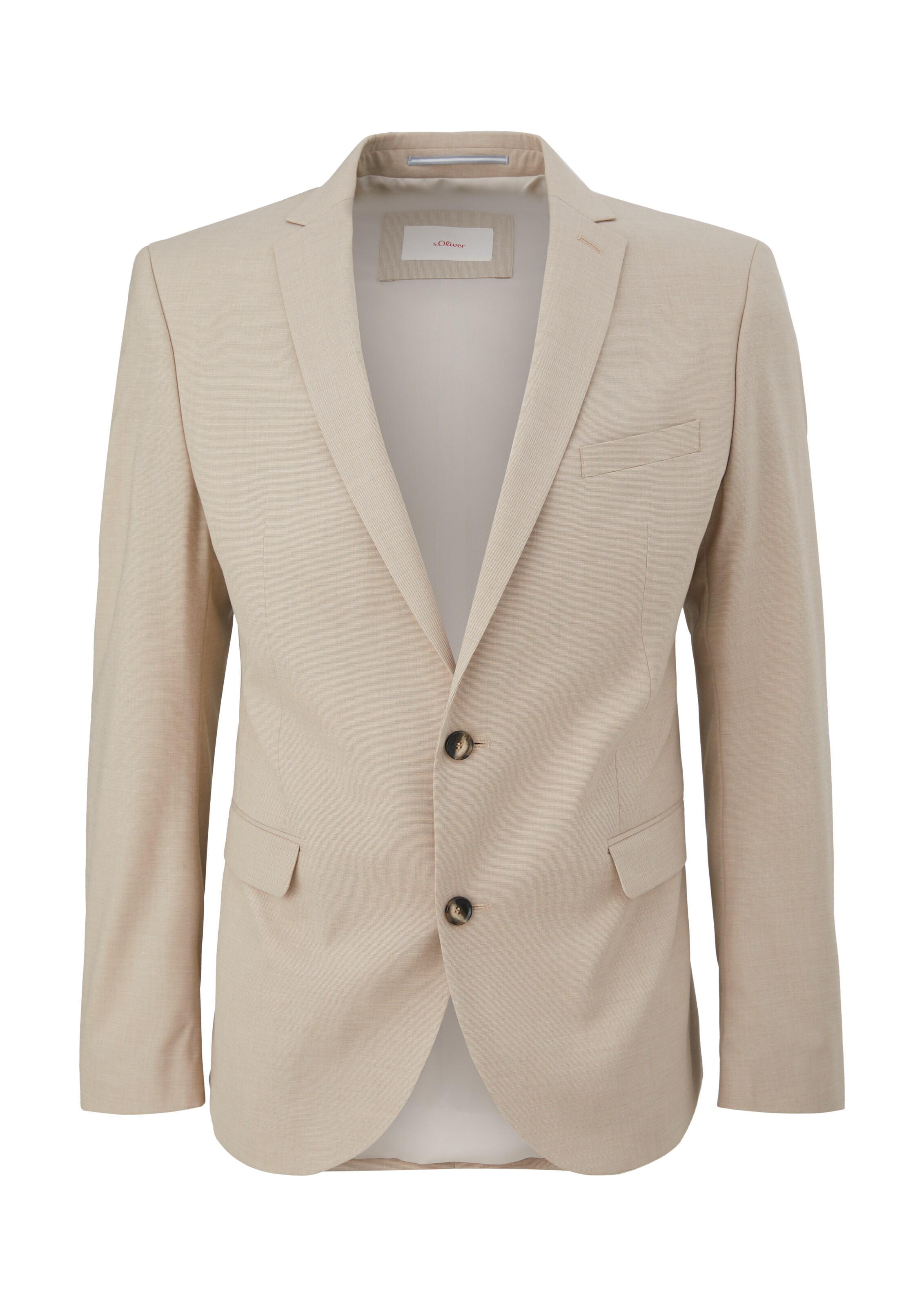 s.Oliver Slim fit Colbert in Beige: voorkant