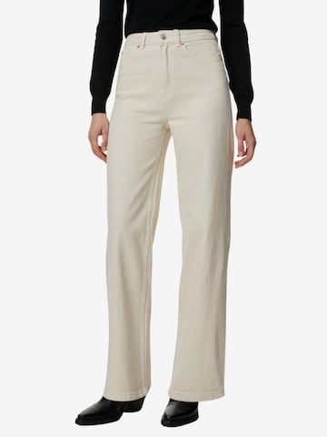 Wide leg Jeans di Marks & Spencer in beige: frontale