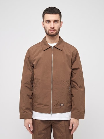 DICKIES Between-season jacket 'X POP EISENHOWER RAIN DRUM' in Brown: front