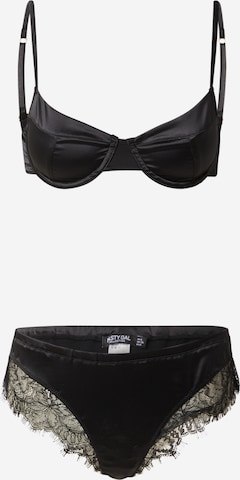 Nasty GalBalkonet Kompleti donjeg rublja - crna boja: prednji dio