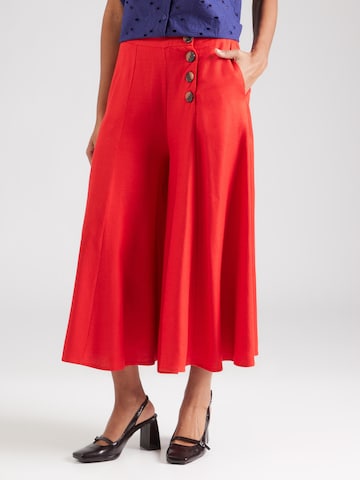 King Louie Široke hlačnice Hlače 'Dallas' | rdeča barva: sprednja stran