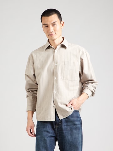 ANNARR Regular Fit Hemd 'ANRVOLUND' in Beige: Vorderseite