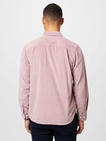 Obey Regular fit Overhemd 'Julian' in Roze