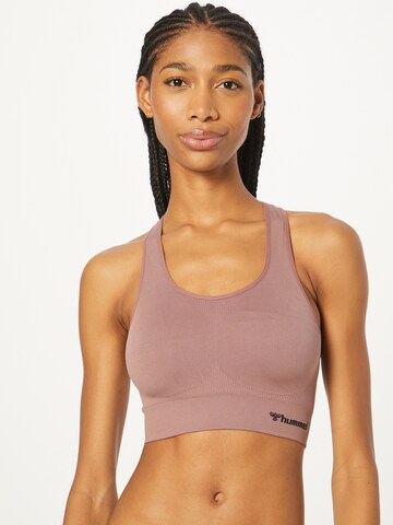 Bustier Soutien-gorge de sport 'TIF' Hummel en rose : devant