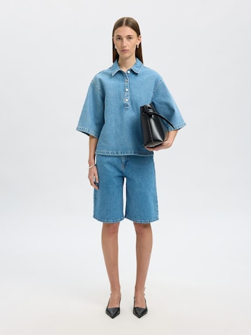 SELECTED - Blusa en azul