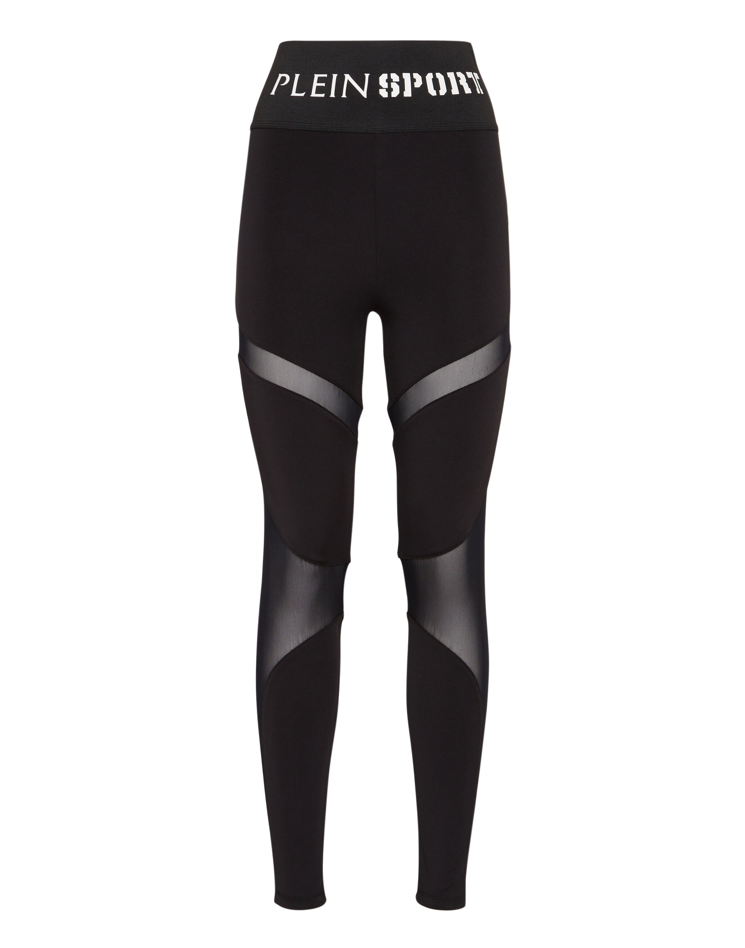 Plein Sport Leggings in Black: front