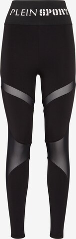 Plein Sport Leggings in Black: front