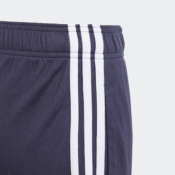 ADIDAS SPORTSWEAR Regular Workout Pants 'Essentials 3-Stripes ' in Blue