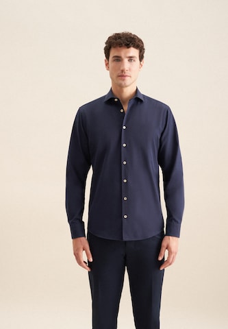 SEIDENSTICKER Regular fit Button Up Shirt in Blue
