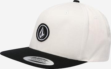 Volcom - Boné 'QUARTER TWILL' em branco: frente