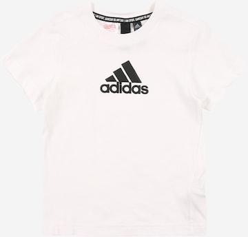 ADIDAS SPORTSWEAR Performance Shirt 'Bos' in White: front
