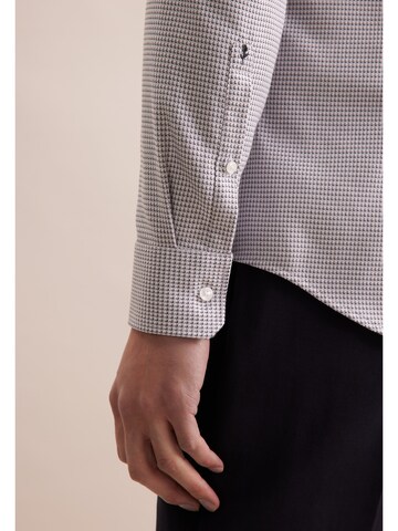 SEIDENSTICKER Slim fit Business shirt in Grey