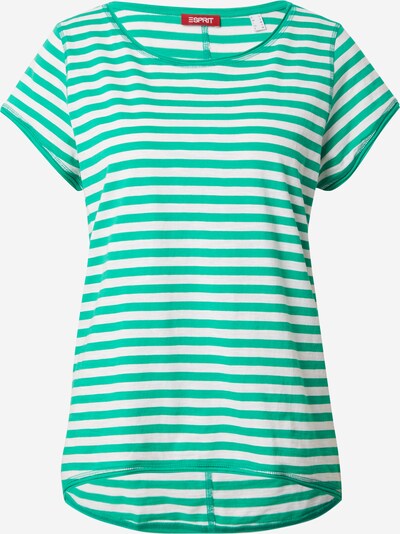 ESPRIT T-shirt en vert / blanc, Vue avec produit