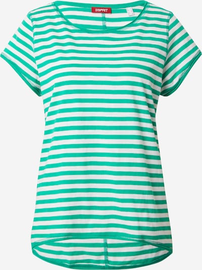 ESPRIT Μπλουζάκι σε πράσινο / λευκό, Άποψη προϊόντος