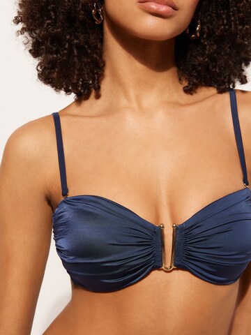 CALZEDONIA Bandeau Bikinitop in Blau