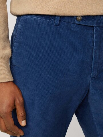 Coupe slim Pantalon chino 'Kensington' Hackett London en bleu
