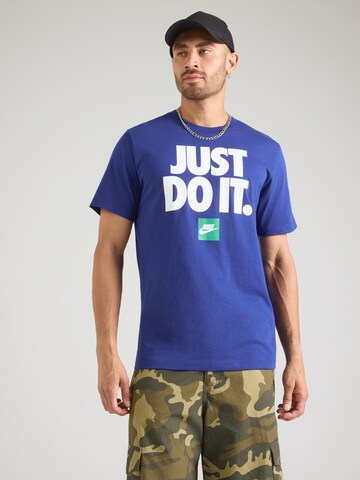 Nike Sportswear Tričko – modrá: přední strana