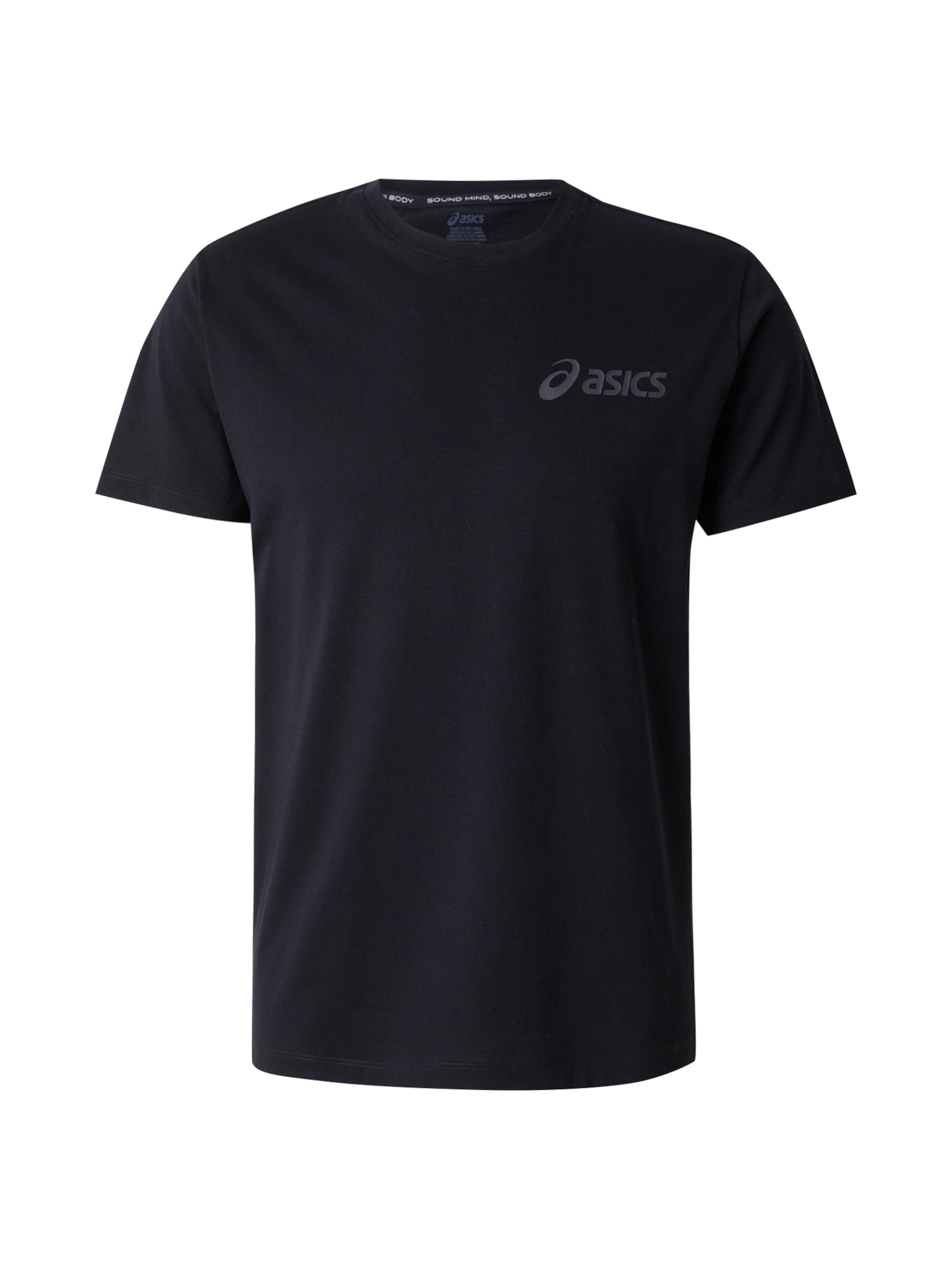 ASICS Функционална тениска в черно: отпред