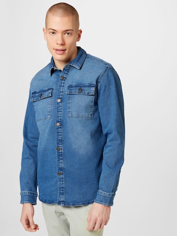 Coupe regular Chemise 'Camon' Only & Sons en bleu : devant