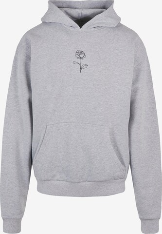 Sweat-shirt 'Rose' Merchcode en gris : devant