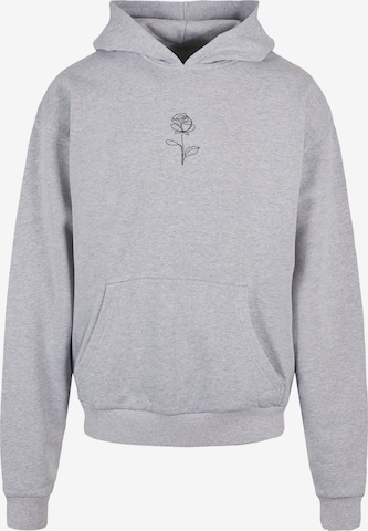 Merchcode Sweatshirt 'Rose' in Grey: front