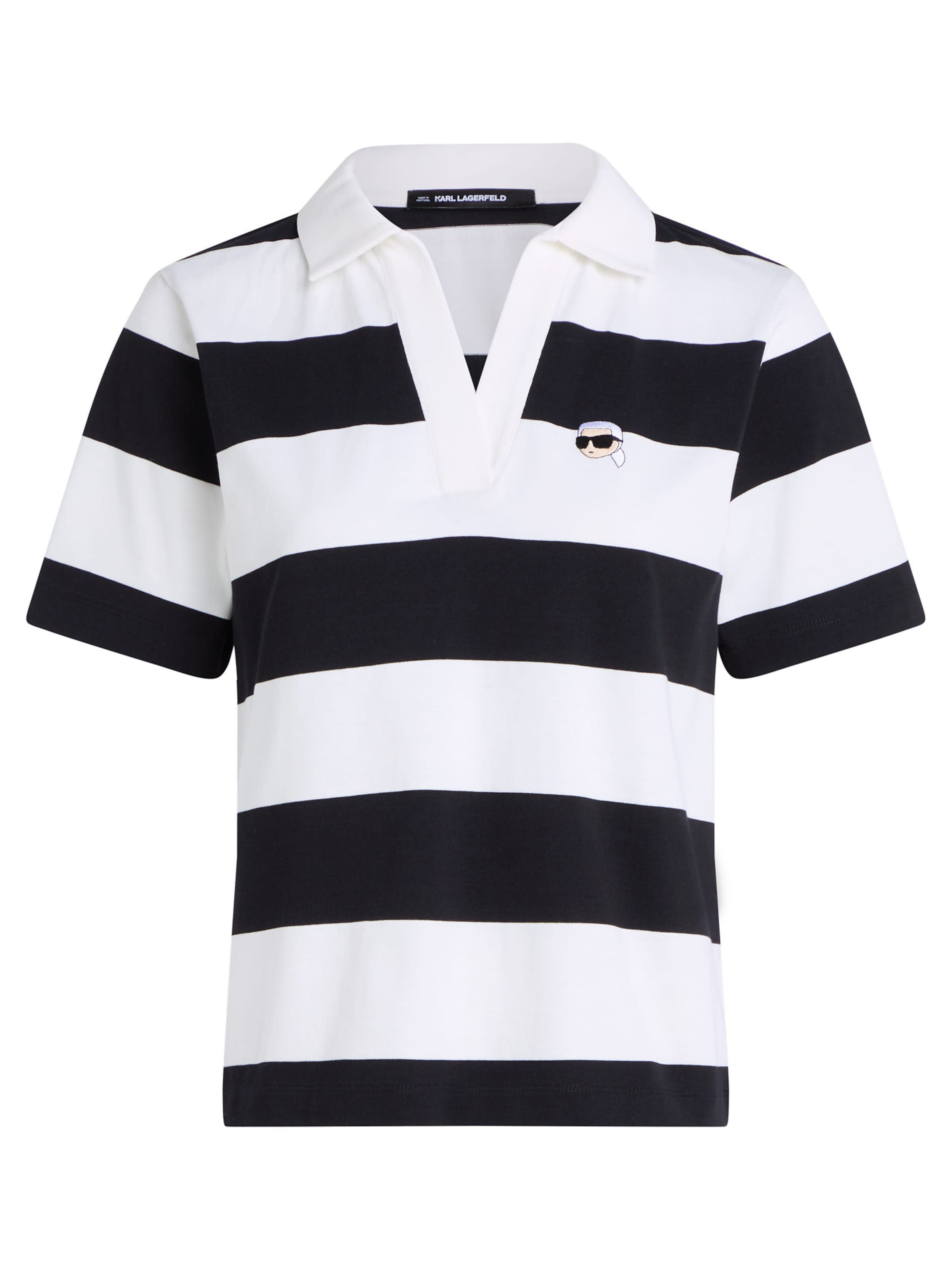 Karl Lagerfeld Tričko 'IKON' - Čierna: predná strana