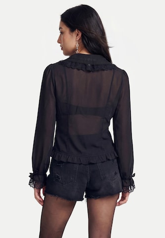 myMo ROCKS Bluse in Schwarz