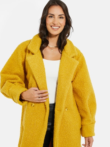 Threadbare Between-seasons coat 'Sunflower' in Yellow